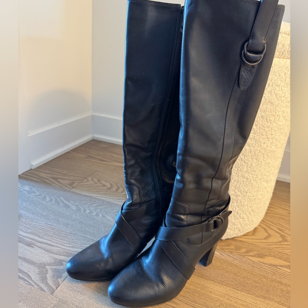 Cole Haan Black Heeled Boots